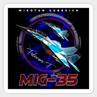 MIG35 Fulcrum-F Multirole Fighterjet Sticker